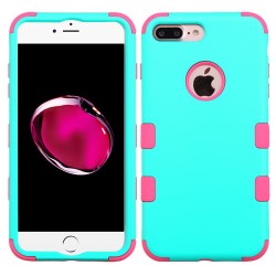 Funda Protector Iphone 7 Plus Aqua Rosa Triple Layer